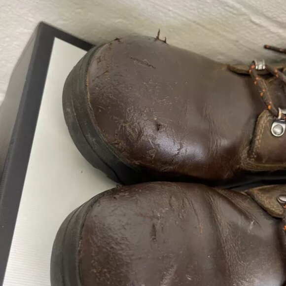 Danner Crafter 6" Brown Leather Work Boots Waterproof Lace Up Men's Size 9 D - Picture 9 of 12